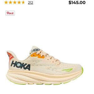 HOKA Clifton 9 Vanilla/Astral Size 6